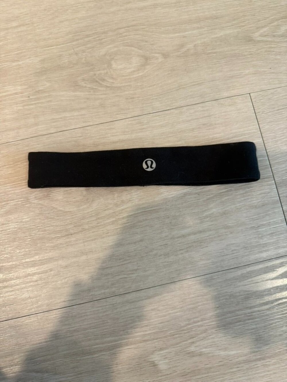 Lululemon Black Logo Running Headband